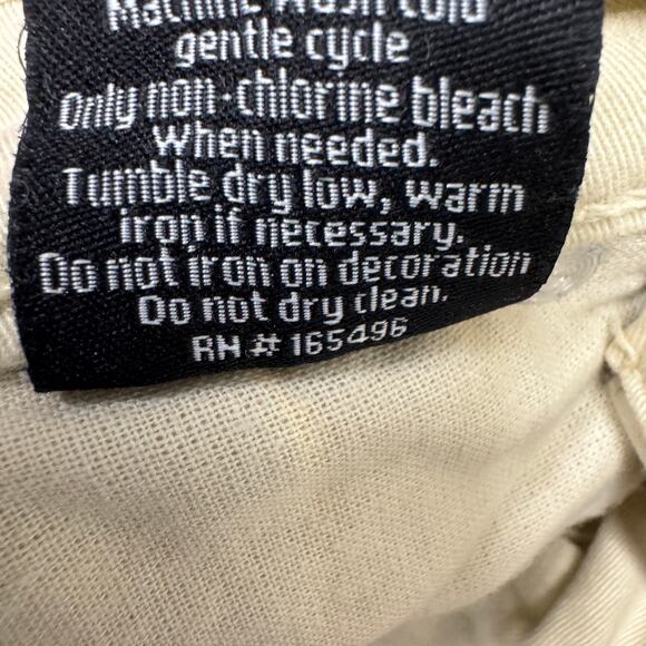 Taker Stacked Jeans Mens 30 (31x34 ACTUAL) Cream Flare Fit Distressed Denim NEW - Picture 8 of 12